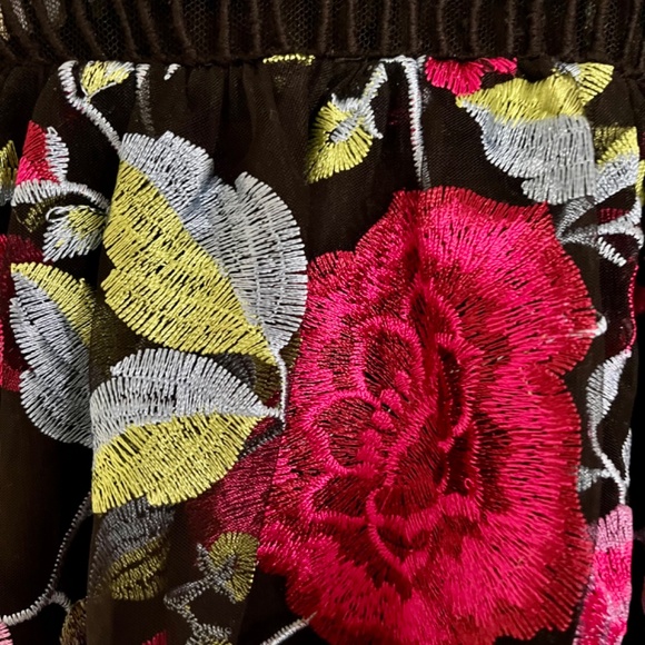 Nicole Miller Floral Embroidered Cocktail Dress - Picture 5 of 6